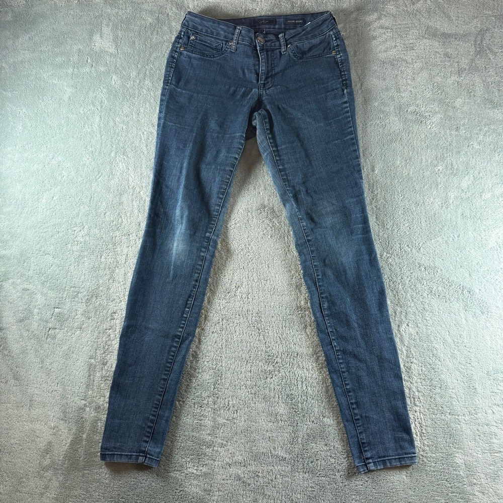 2000s Y2K Jessica Simpson Kiss Me Jegging Skinny Jeans Dark Wash Blue Size 28R